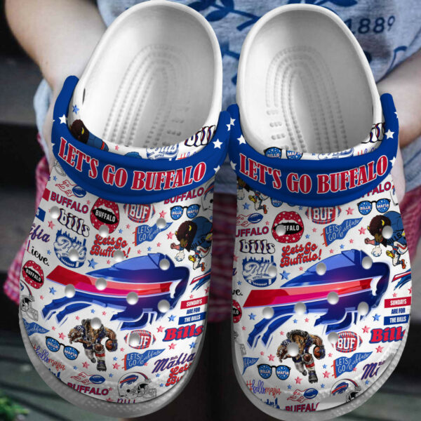 Clog Comfort with Buffalo Bills NFL Shoes 1