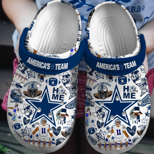 Dallas Cowboys Crocs Clog Shoes Score Big in Comfort 1