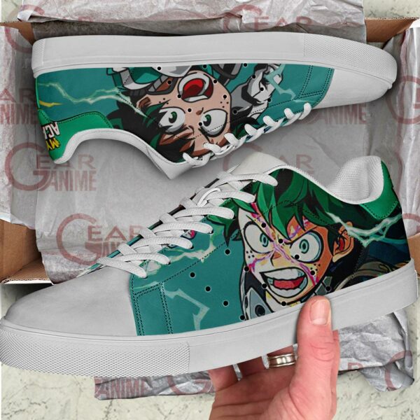 Izuku Midoriya Skate Shoes My Hero Academia Custom Anime Shoes PN10 2