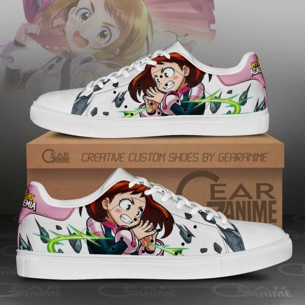 Ochako Uraraka Skate Shoes My Hero Academia Custom Anime Shoes PN10 1