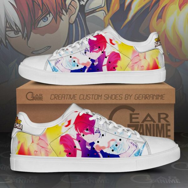 Shoto Todoroki Skate Shoes My Hero Academia Custom Anime Shoes PN10 1