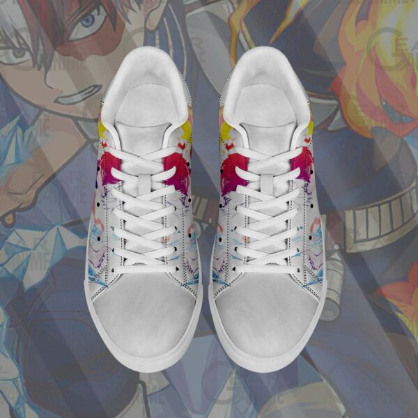 Shoto Todoroki Skate Shoes My Hero Academia Custom Anime Shoes PN10 4