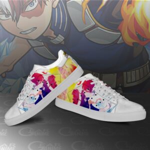 Shoto Todoroki Skate Shoes My Hero Academia Custom Anime Shoes PN10 6