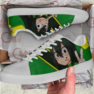 Tsuyu Asui Skate Shoes My Hero Academia Custom Anime Shoes PN10 6