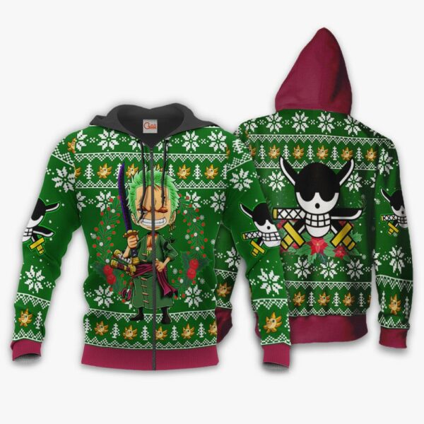 Zoro Ugly Christmas Sweater One Piece Anime Xmas Gift VA10 2