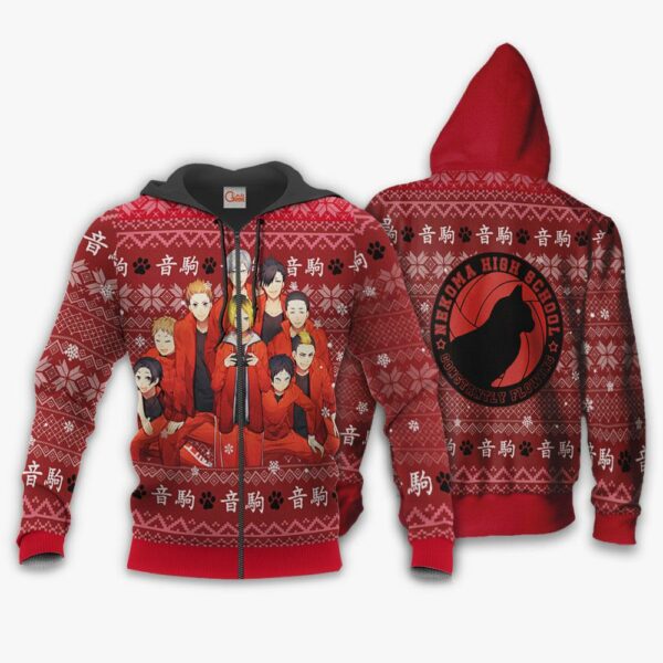 Nekoma High Ugly Christmas Sweater Haikyuu Anime Xmas Shirt VA10 2