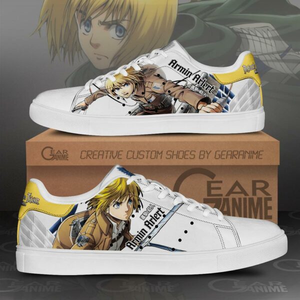 Armin Arlert Skate Sneakers Attack On Titan Anime Shoes PN10 1