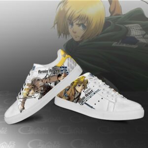 Armin Arlert Skate Sneakers Attack On Titan Anime Shoes PN10 6