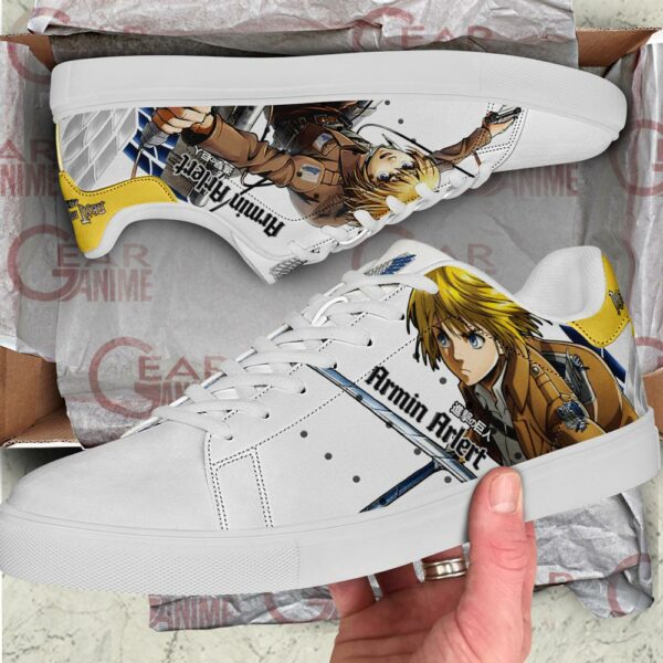 Armin Arlert Skate Sneakers Attack On Titan Anime Shoes PN10 2