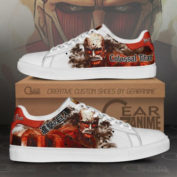 Colossal Titan Skate Sneakers Uniform Attack On Titan Anime Shoes PN10 1