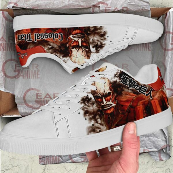 Colossal Titan Skate Sneakers Uniform Attack On Titan Anime Shoes PN10 2