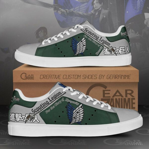 Scouting legion Skate Sneakers Attack On Titan Anime Shoes PN10 1