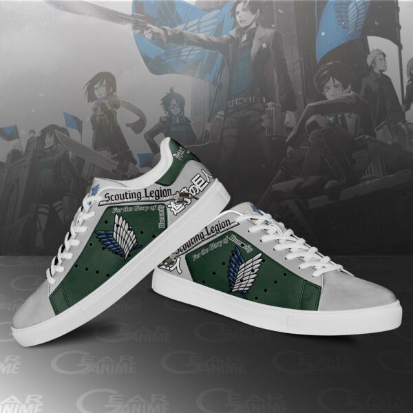 Scouting legion Skate Sneakers Attack On Titan Anime Shoes PN10 4