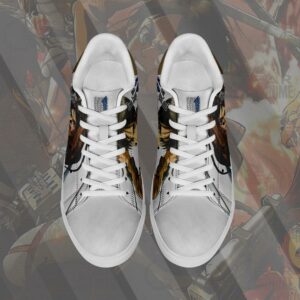 Eren Jeager Skate Sneakers Attack On Titan Anime Shoes PN10 7