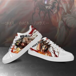 Eren Titan Skate Sneakers Uniform Attack On Titan Anime Shoes PN10 6