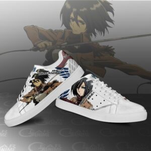 Mikasa Ackerman Skate Sneakers Attack On Titan Anime Shoes PN10 6