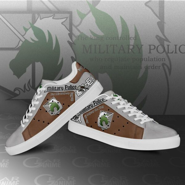 Military Police Skate Sneakers Uniform Attack On Titan Anime Shoes PN10 3