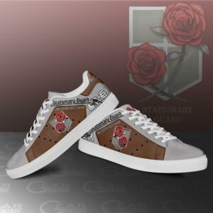 Stationary Guard Skate Sneakers Uniform Attack On Titan Anime Shoes PN10 6