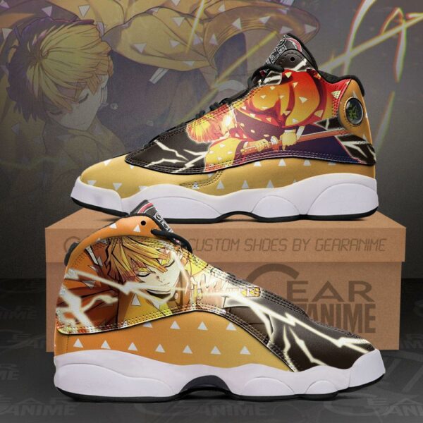 Zenitsu Agatsuma Sneakers Demon Slayer Anime Shoes MN10 1