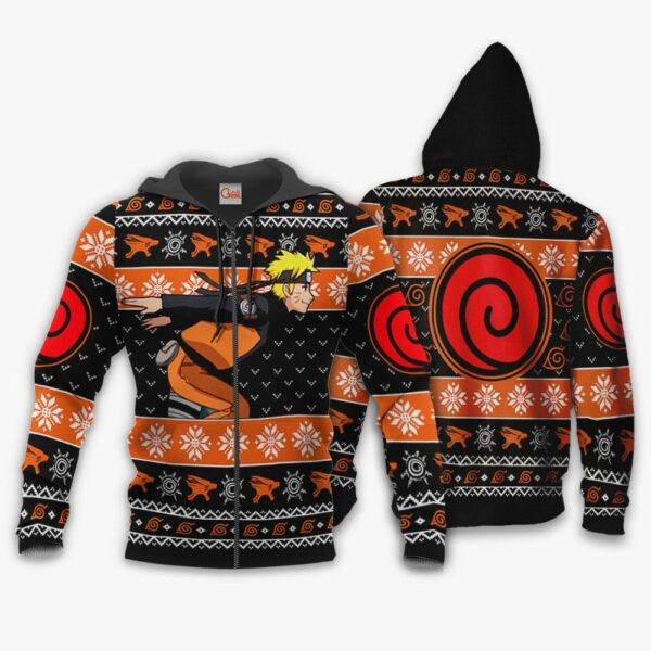 Naruto Running Ugly Christmas Sweater Naruto Anime Xmas Gift VA10 2