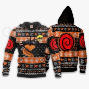 Naruto Running Ugly Christmas Sweater Naruto Anime Xmas Gift VA10 7