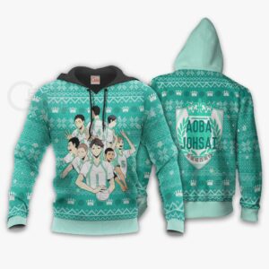 Aoba Johsai Ugly Christmas Sweater Haikyuu Anime Xmas Shirt VA10 7