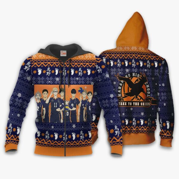 Karasuno Ugly Christmas Sweater Haikyuu Anime Xmas Shirt VA10 2