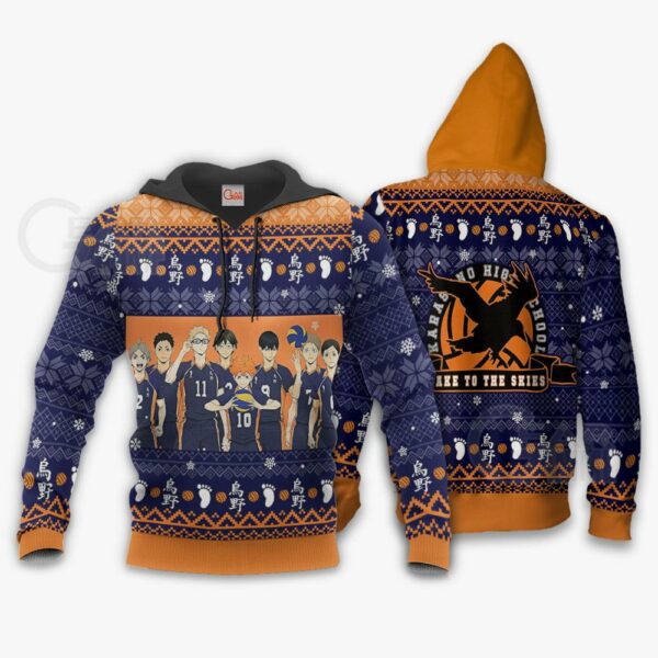 Karasuno Ugly Christmas Sweater Haikyuu Anime Xmas Shirt VA10 3