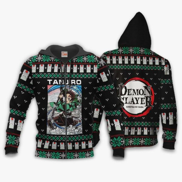 Tanjiro Kamado Ugly Sweater Christmas Demon Slayer Anime Gift VA10 2