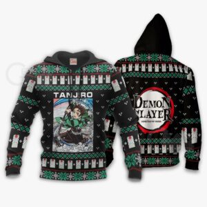 Tanjiro Kamado Ugly Sweater Christmas Demon Slayer Anime Gift VA10 7