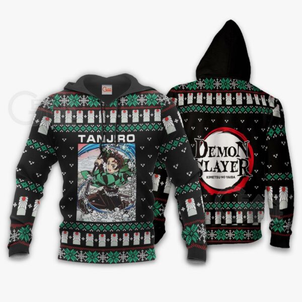 Tanjiro Kamado Ugly Sweater Christmas Demon Slayer Anime Gift VA10 3