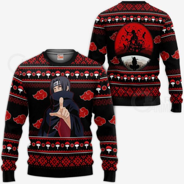 Itachi Ugly Chrismast Sweater Akatsuki Anime Xmas Gift VA10 1