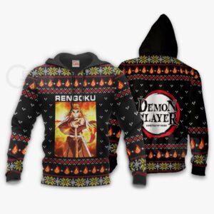 Kyojuro Rengoku Ugly Christmas Sweater Demon Slayer Anime Xmas Gift VA10 7