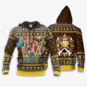 Straw Hat Pirates Ugly Christmas Sweater One Piece Anime Xmas Gift VA10 7