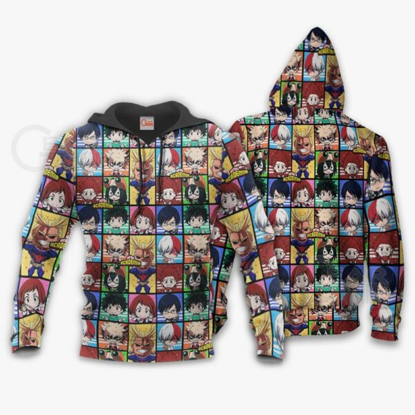 My Hero Academia Characters Hoodie Jacket Custom Anime Shirt VA10 4