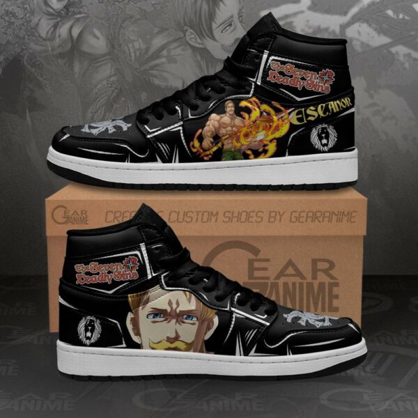 Escanor Sneakers Seven Deadly Sins Custom Anime Shoes MN10 1