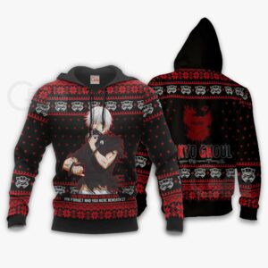 Ken Kaneki Ugly Christmas Sweater Tokyo Ghoul Xmas Gift Idea VA11 7