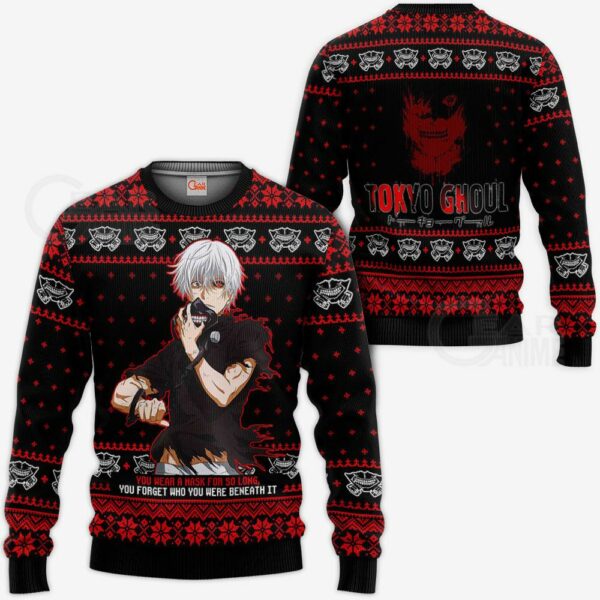 Ken Kaneki Ugly Christmas Sweater Tokyo Ghoul Xmas Gift Idea VA11 1