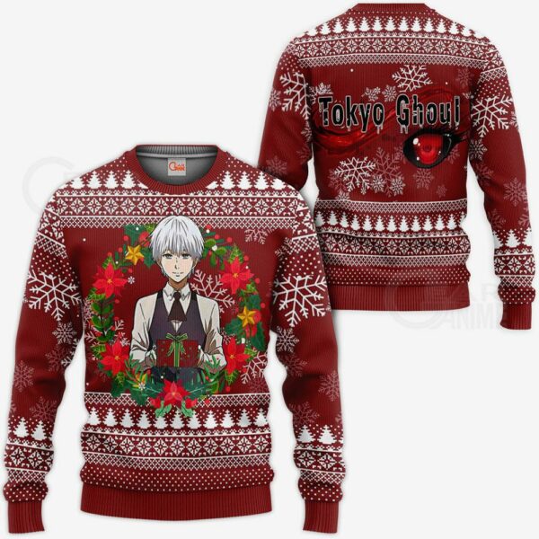 Ken Kaneki Ugly Christmas Sweater Tokyo Ghoul Anime Gift Idea VA11 1