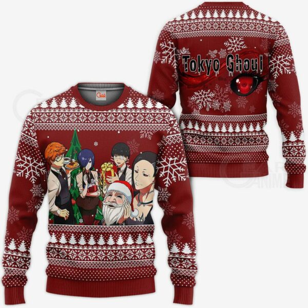 Tokyo Ghoul Ugly Christmas Sweater Anime Xmas Gift Idea VA11 1