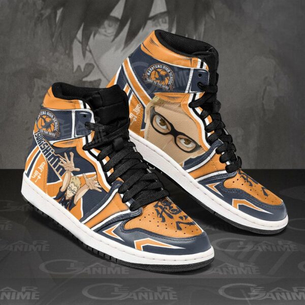 Karasuno Tsukishima Kei Sneakers Haikyuu Anime Shoes MN10 2