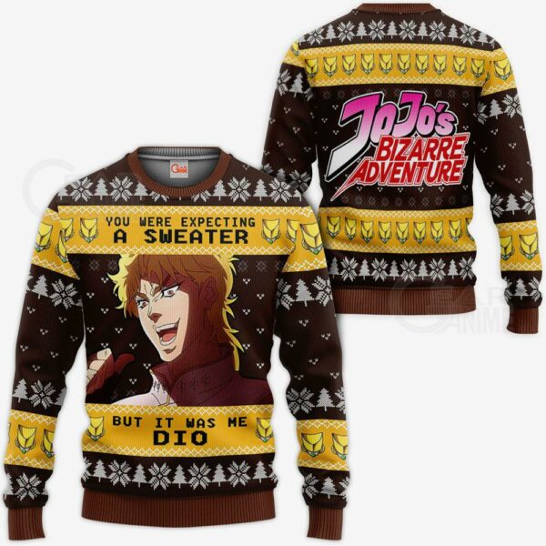 Dio Brando Ugly Christmas Sweater JoJo's Bizarre Adventure Xmas VA11 1