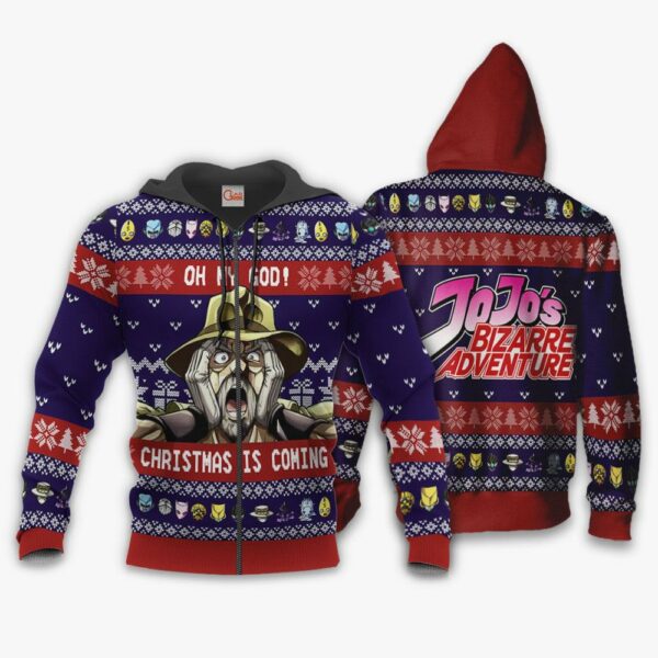 Joseph Joestar Ugly Christmas Sweater Oh My God JoJo's Anime VA11 2