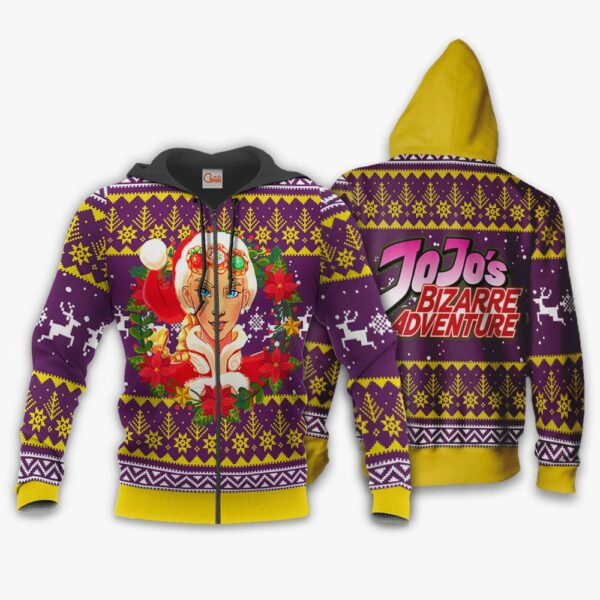 Giorno Giovanna Ugly Christmas Sweater JoJo's Bizarre Adventure Anime VA11 2