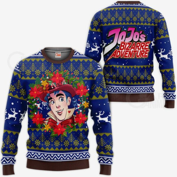 Jonathan Joestar Ugly Christmas Sweater JoJo's Bizarre Adventure Anime VA11 1