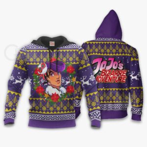 Josuke Higashikata Ugly Christmas Sweater JoJo's Bizarre Adventure Anime VA11 7