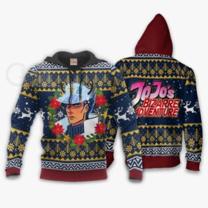 Jotaro Kujo Ugly Christmas Sweater JoJo's Bizarre Adventure Anime VA11 7