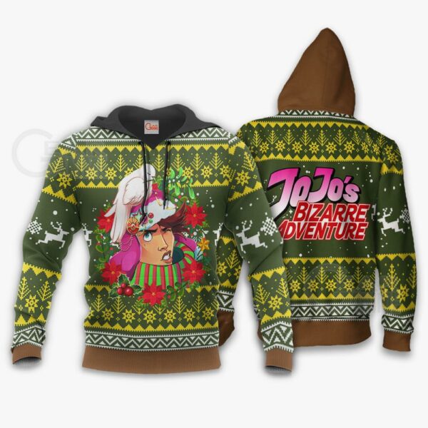 Joseph Joestar Ugly Christmas Sweater JoJo's Bizarre Adventure Anime VA11 3