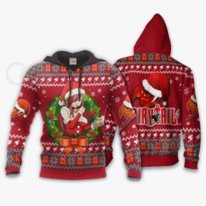 Fairy Tail Erza Scarlet Ugly Christmas Sweater Anime Xmas VA11 7