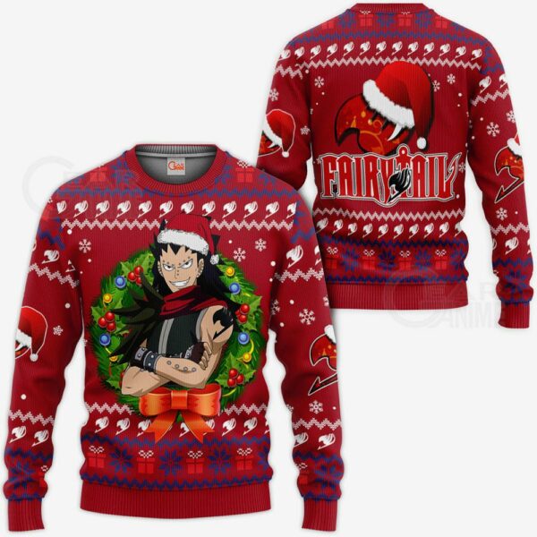 Fairy Tail Gajeel Ugly Christmas Sweater Anime Xmas VA11 1